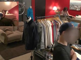 Risky javno x ocenjeno film v japonsko oblačila trgovina s tsubasa hachino