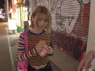 I tried Picking up a perky Blonde Ms in Harajuku!