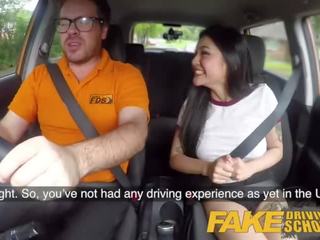 Fake Driving School captivating Japanese Rae Lil Black gorgeous for Instructors dick