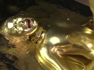 Χρυσός bodypaint γαμήσι ιαπωνικό πορνό