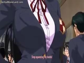 Flirty Anime College Cuties Sucking penis Part3