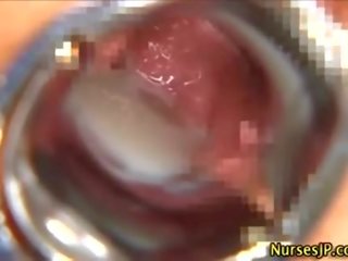 Japonais infirmière chatte suce sperme