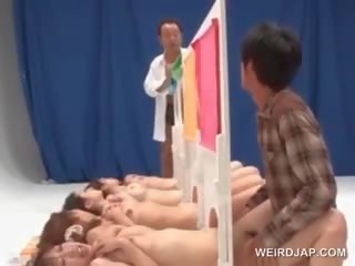 Asian Naked Girls Get Cunts Nailed In A xxx film Contest