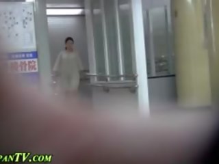 Asiatiskapojke hos kissa i toalett