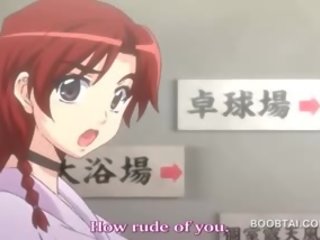 Raudonplaukiai hentai kerintis hottie suteikiant zylė darbas į anime šou