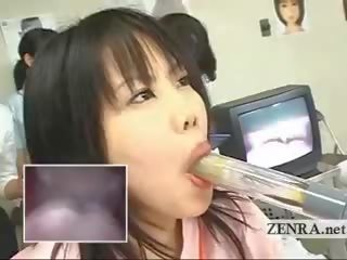 Japan Milf therapist Uses Dildo With Camera For Oral Exam